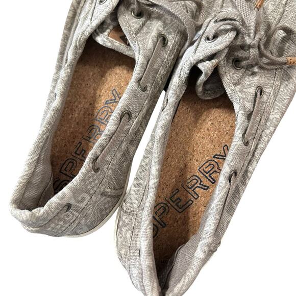 Sperry Lounge Asway 2 Women's Canvas Boat Slip on sneaker shoe 10 - Picture 9 of 10